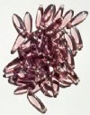 50 5x16mm Transparent Light Amethyst Dagger Beads